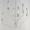 Maxim Lighting Regent 6-Light Pendant, Light French Gray/Natural Aged Brass 16176CLLFGNAB - alternate 3
